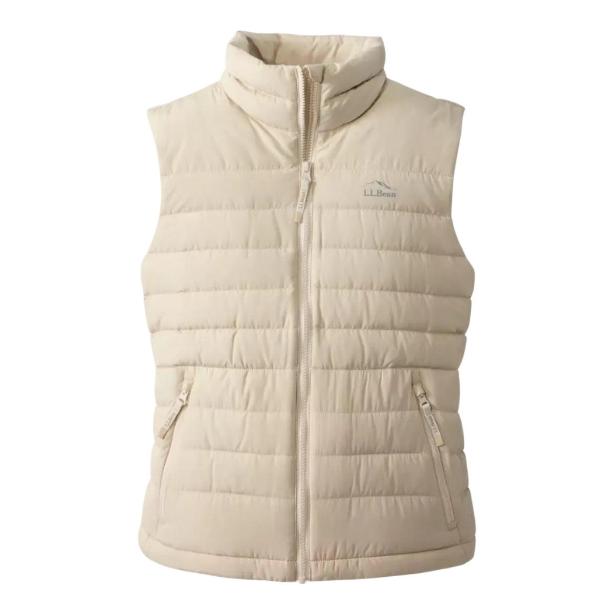 Front view of the L.L.Bean Women’s Access Puffer Vest in Shore