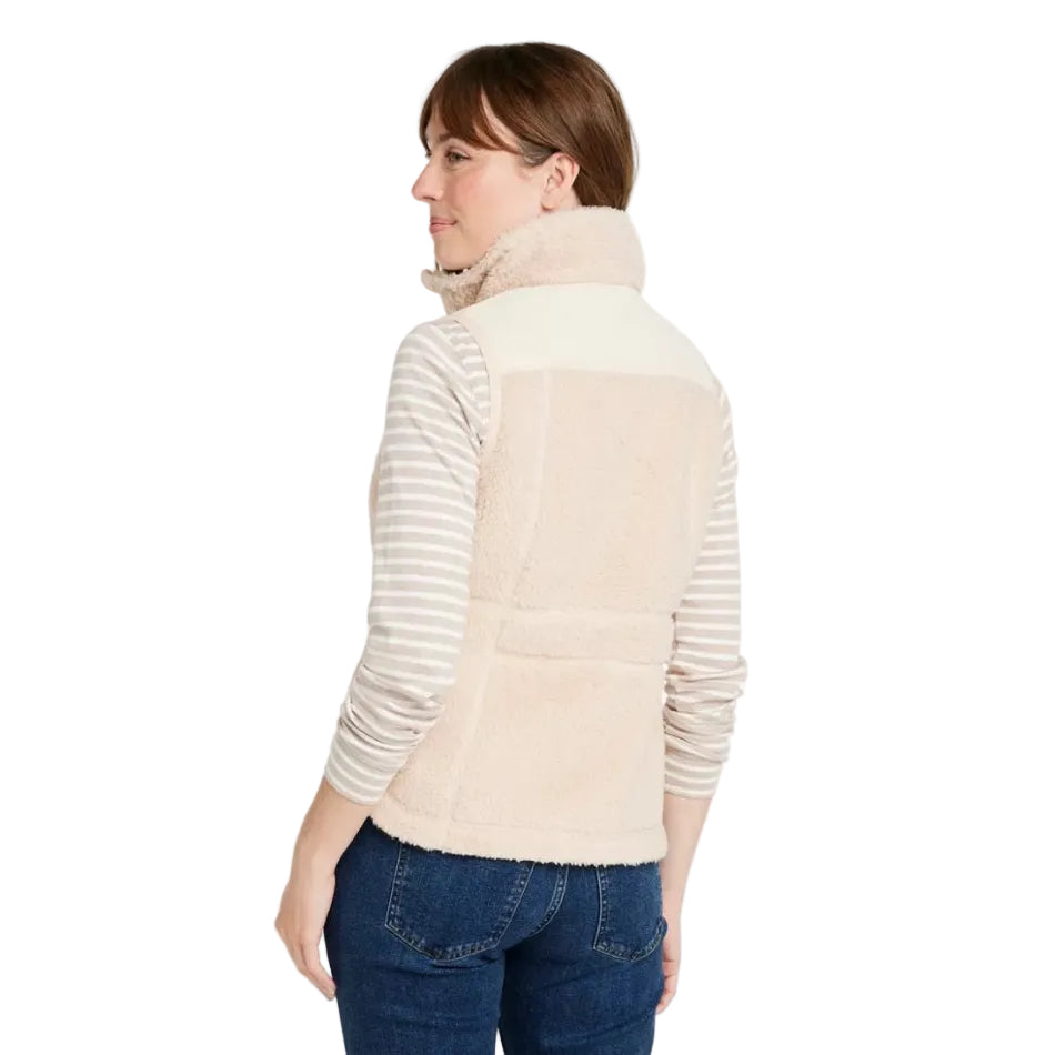 Back view of L.L.Bean Women’s Bean’s Sherpa Fleece Vest in Natural