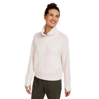 Front view of the L.L.Bean Women’s Ridgeknit Half-Zip Pullover in Sailcloth
