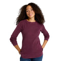 Alt Text:
Front view of the L.L.Bean Women’s Sunwashed Waffle Pullover Sweater in Fig