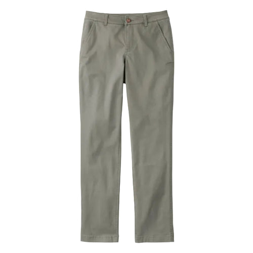 L.L.Bean Comfort Stretch Mid-Rise Straight-Leg Chino in Dusty Olive front view