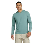 Men’s L.L.Bean Insect Shield Field Hoodie in Mineral Blue with lightweight UPF 50+ insect-repellent performance fabric