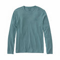 L.L.Bean Insect Shield Field Tee Long Sleeve in Mineral Blue flat lay