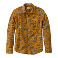 L.L.Bean Men's 1933 Chamois Cloth Shirt in Brassy Olive Scenic front view