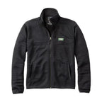 L.L.Bean men’s Airlight Knit Full-Zip in Mid-Night Black front view