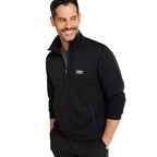 L.L.Bean men’s Airlight Knit Full-Zip in Mid-Night Black side view