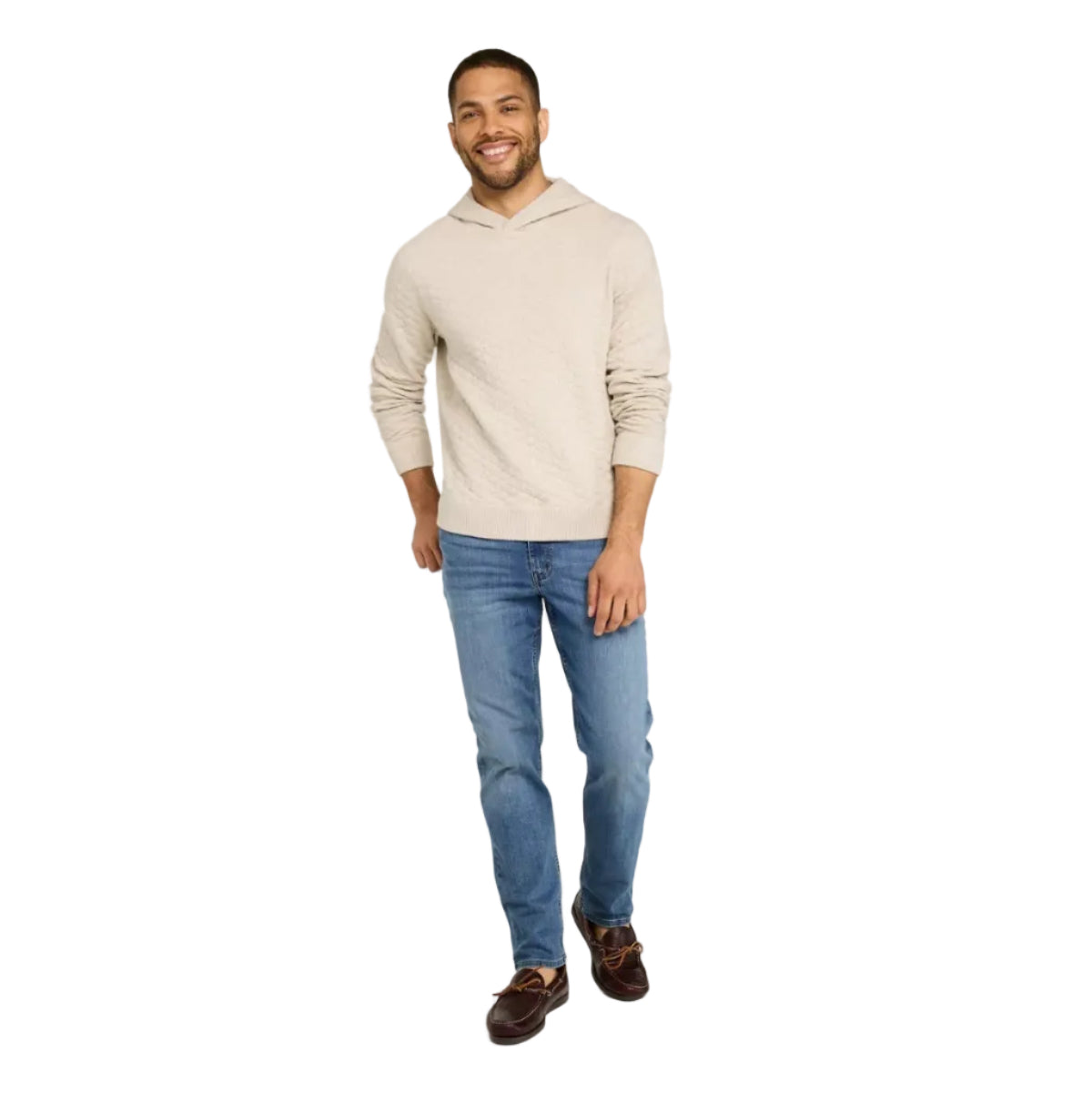 L.L.Bean Men's BeanFlex Jeans in Medium Wash front view