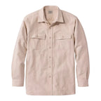 L.L.Bean Men's Chamois Shirt in Shore flat lay