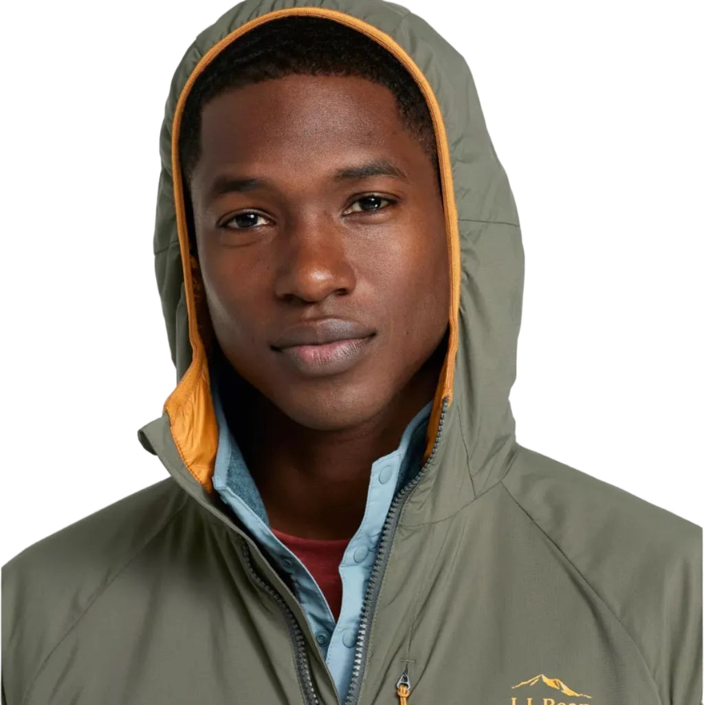 L.L.Bean Men's PrimaLoft Packaway Air Hoodie hood detail view