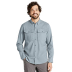 Text
Men’s L.L.Bean No Fly Zone long-sleeve shirt in Slate front view