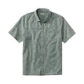 L.L.Bean Ultralight Venture short-sleeve print shirt in Faded Sage front view
