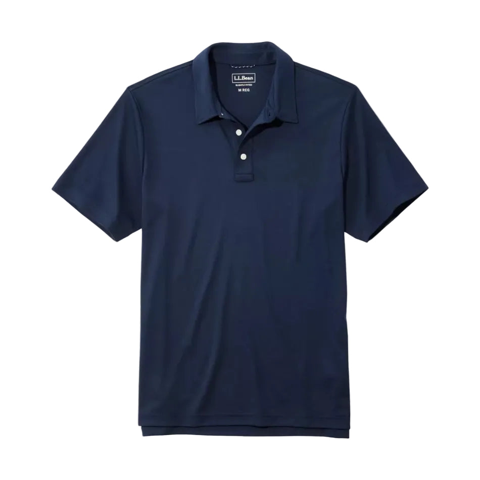 Men's LL Bean Comfort Stretch Performance Polo in Classic Navy front view