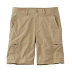 Men's LL Bean Cresta Short 10 inch in Dark Driftwood front view flat lay