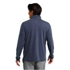 Men's LL Bean Everyday SunSmart Quarter-Zip in Carbon Navy back view