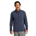 Men's LL Bean Everyday SunSmart Quarter-Zip in Carbon Navy front view