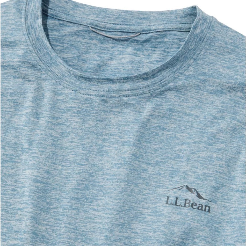 Close-up of knit fabric texture on the LL Bean Insect Shield Pro Knit Crew