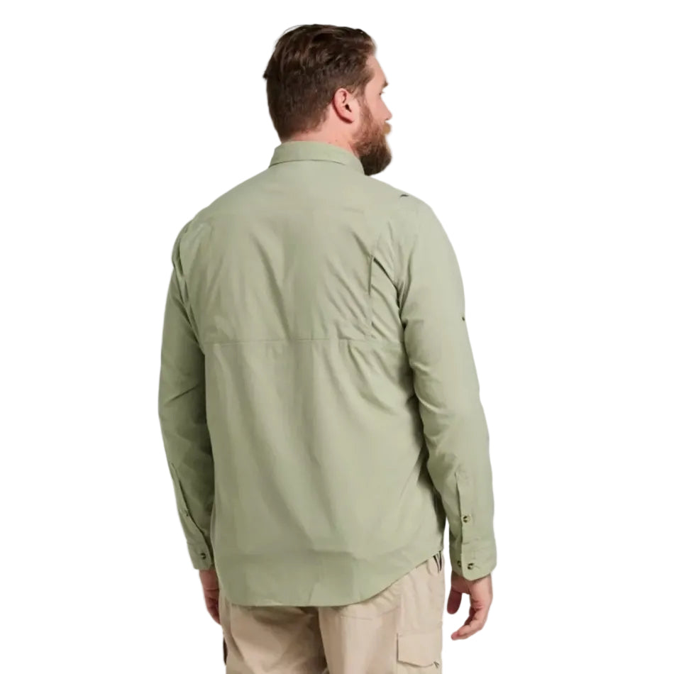 Men's LL Bean Tropicwear Long-Sleeve Shirt  back view