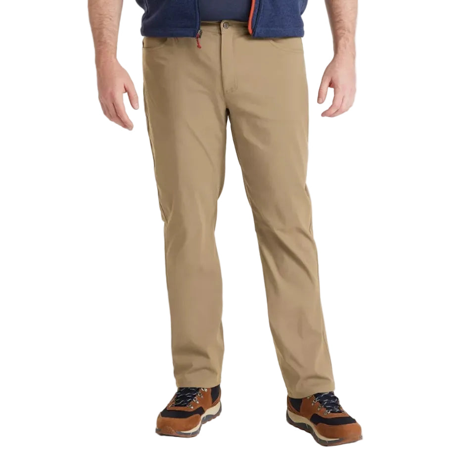 Men's LL Bean Venture Stretch 5-Pocket Pant in Dark Driftwood front view