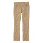 Men's LL Bean Venture Stretch 5-Pocket Pant in Dark Driftwood front view flat lay