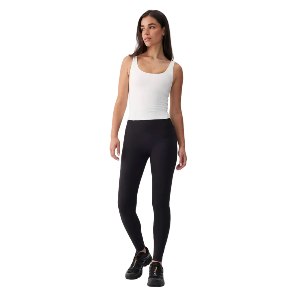 Lolë Boost Ankle Leggings in black front view
