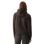 Lolë Mindset 1/2 Zip Hoodie in olive back view