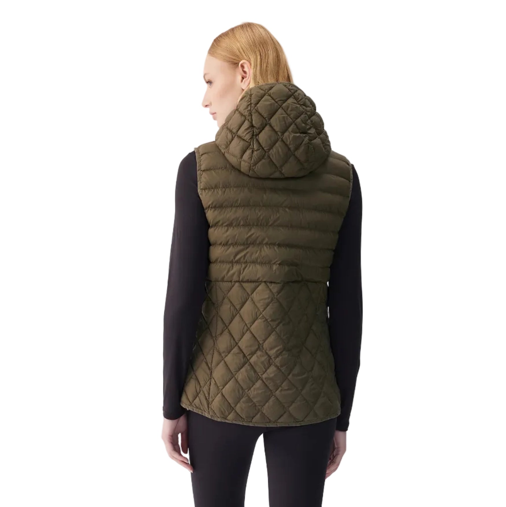 Lolë Women’s The Base Insulated Vest in Moss back view