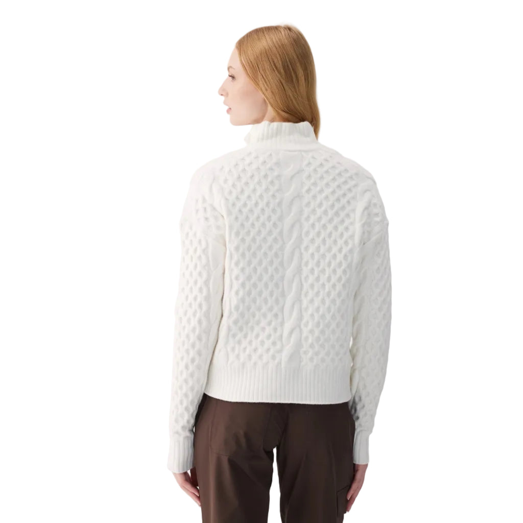 Lolë Women’s Camila 1/2 Zip Sweater in Birch back view