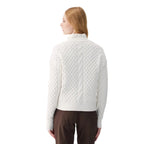 Lolë Women’s Camila 1/2 Zip Sweater in Birch back view