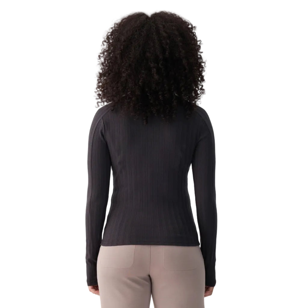 Lolë Women’s Celeste Turtleneck in Black back view
