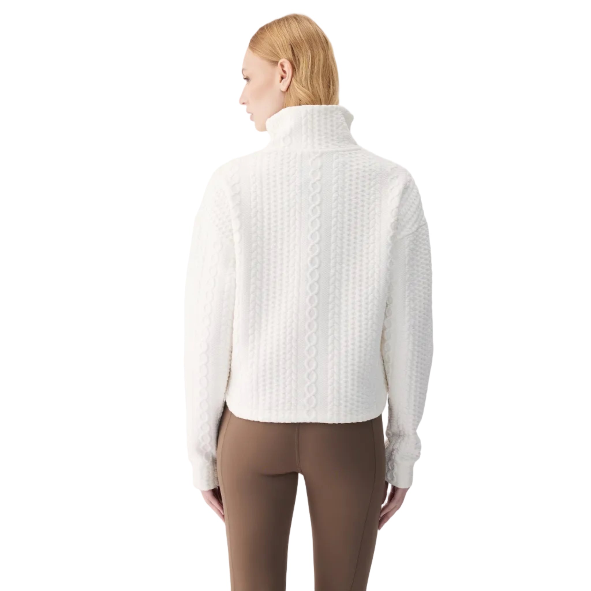 Lolë Women’s Colette Long Sleeve Top in Birch back view