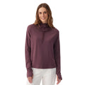 Lolë Women’s Dynamic Hoodie in Mulberry front view