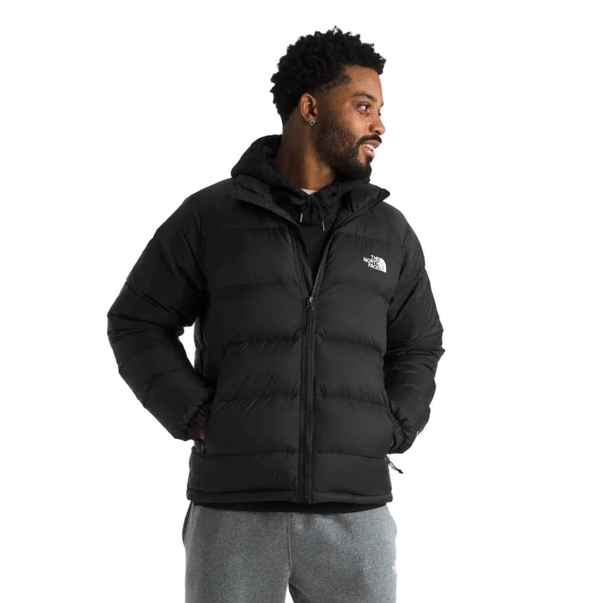 Men's Hydrenalite Down Jacket in Black front view