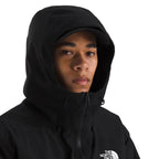 Men's MTN Range Down Hooded Jacket in TNF Black/TNF Black detail view