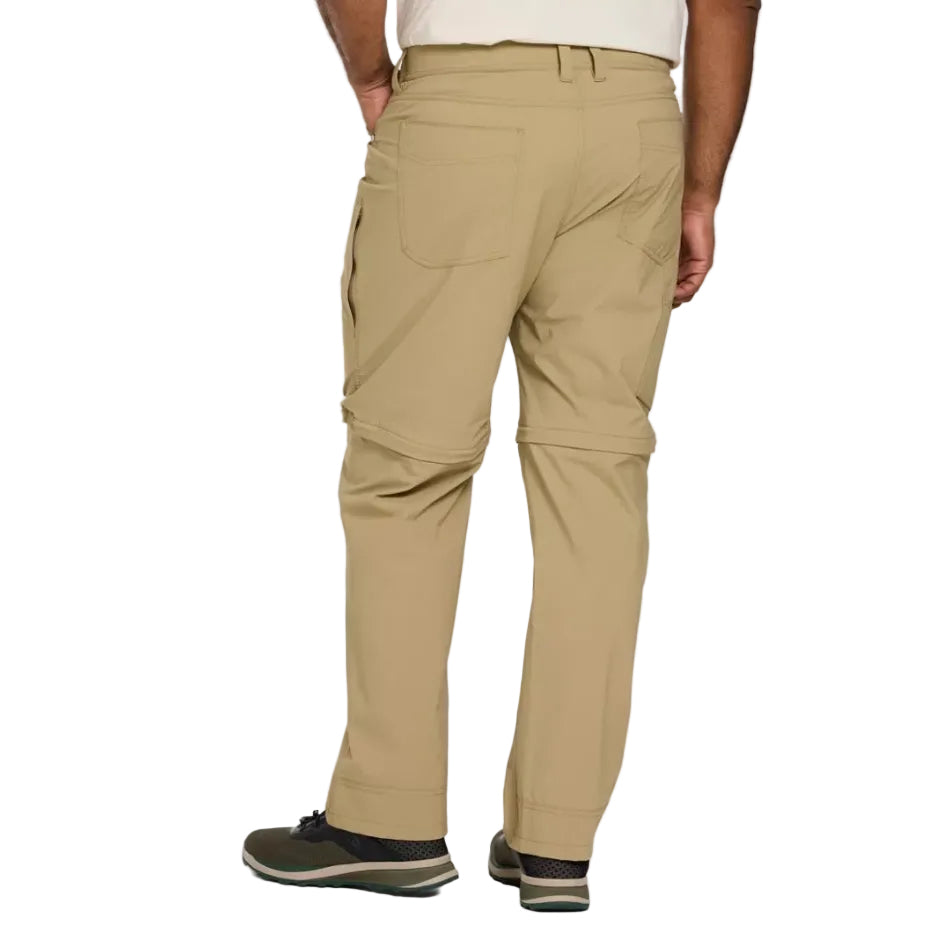 Men's No Fly Zone Zip-Off Pants in Briar back view