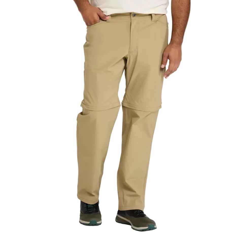 Men's No Fly Zone Zip-Off Pants in Briar front view
