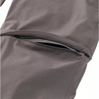 Close-up of the Men's No Fly Zone Zip-Off Pants showing performance fabric and zip-off leg conversion detail