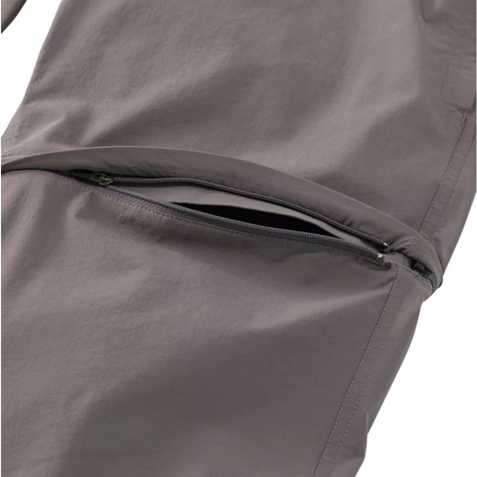 Close-up of the Men's No Fly Zone Zip-Off Pants showing performance fabric and zip-off leg conversion detail