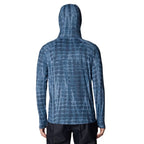 Mountain Hardwear men’s Crater Lake Hoody in Adriatic Blue back view