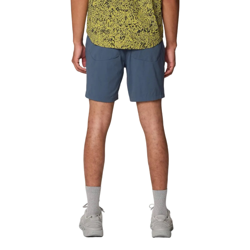 Mountain Hardwear men’s Dynama Short in Moon Blue back view