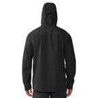 Mountain Hardwear men’s Stretch Ozonic Rain Jacket in Black back view