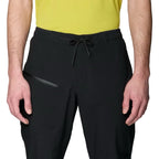 Mountain Hardwear men’s Stretch Ozonic Rain Pant in Black detail view