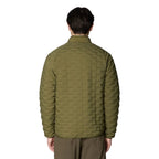 Back view of Mountain Hardwear Men’s StretchDown Light Jacket in Combat Green