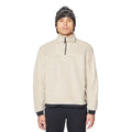 Front view of Mountain Hardwear Men’s Summit Grid Big Grid Half Zip in Fossil