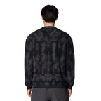 Back view of Mountain Hardwear Men’s Summit Grid Big Grid Pullover Crew in Black Shadowdye

