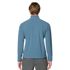 Mountain Hardwear men’s Summit Grid Half-Zip Fleece in Adriatic Blue back view