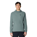 Front view of Mountain Hardwear Men’s Summit Grid Hoody in Thunderhead Grey