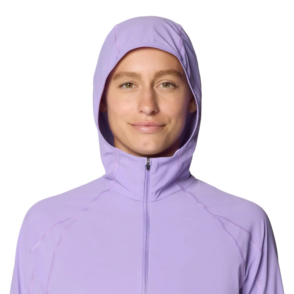 Mountain Hardwear Sunshield Hoody Pullover three-piece scuba-style hood detail
