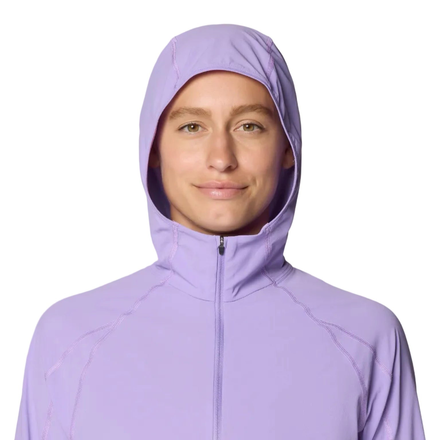 Mountain Hardwear Sunshield Hoody Pullover three-piece scuba-style hood detail