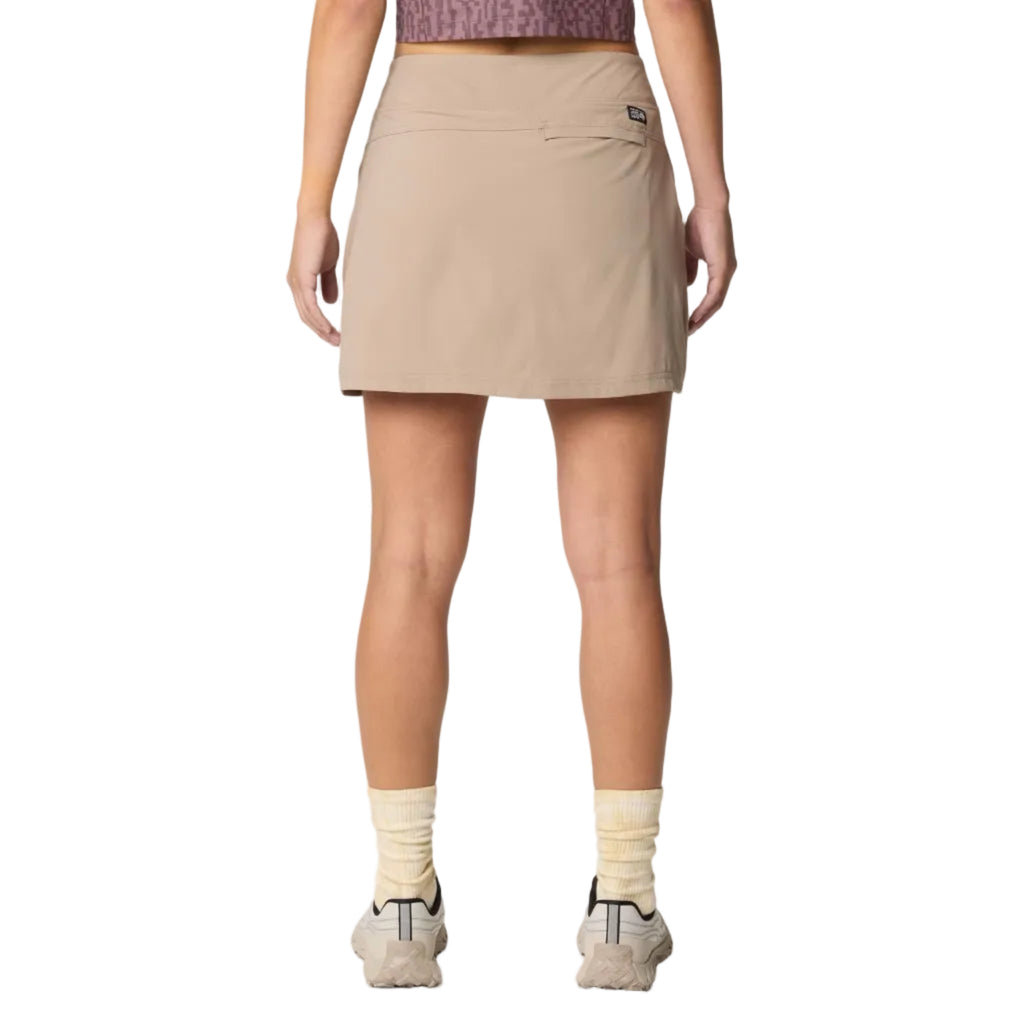 Mountain Hardwear women’s Dynama Skort in Khaki back view