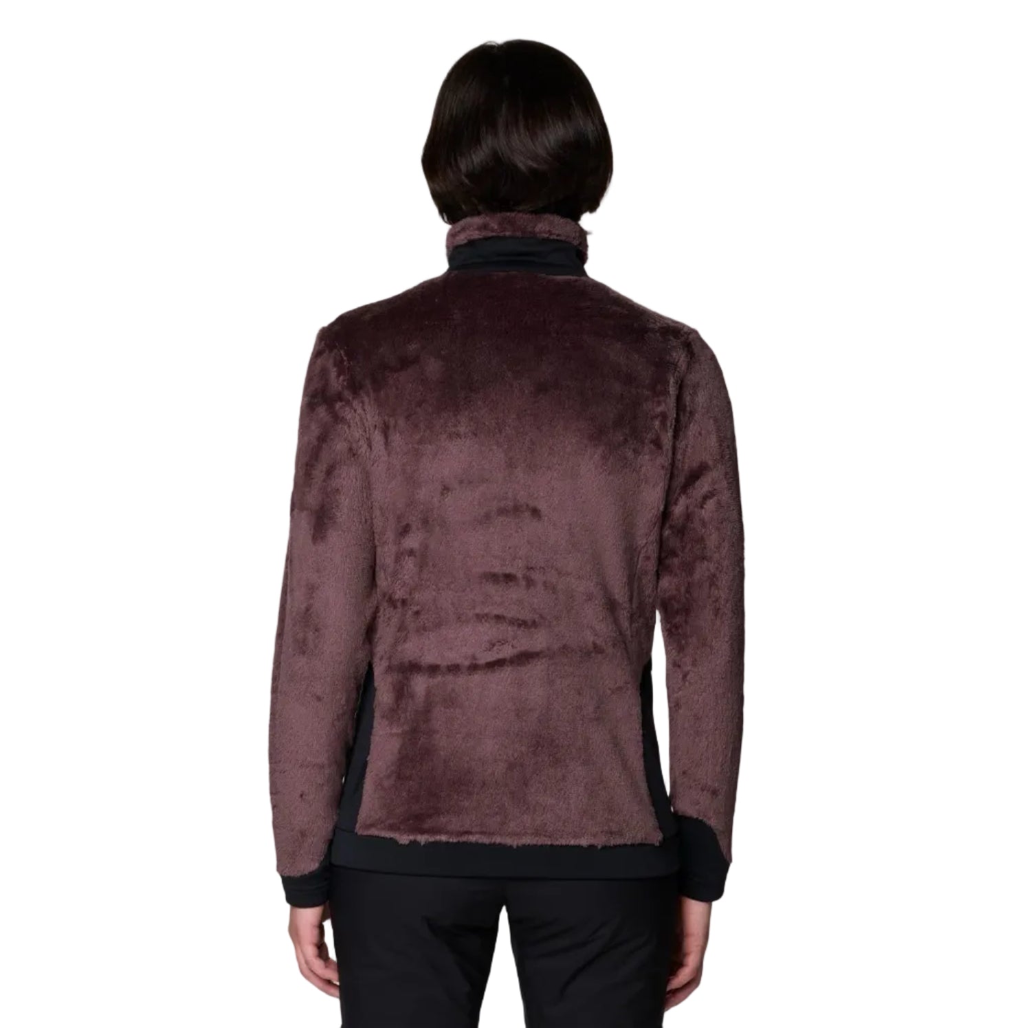 Back view of Mountain Hardwear Women’s Polartec High Loft Jacket in Carob
